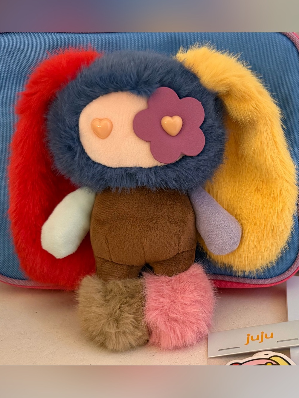 Juju Mismatched “Cleo” plush pendant by C.J. Hendry